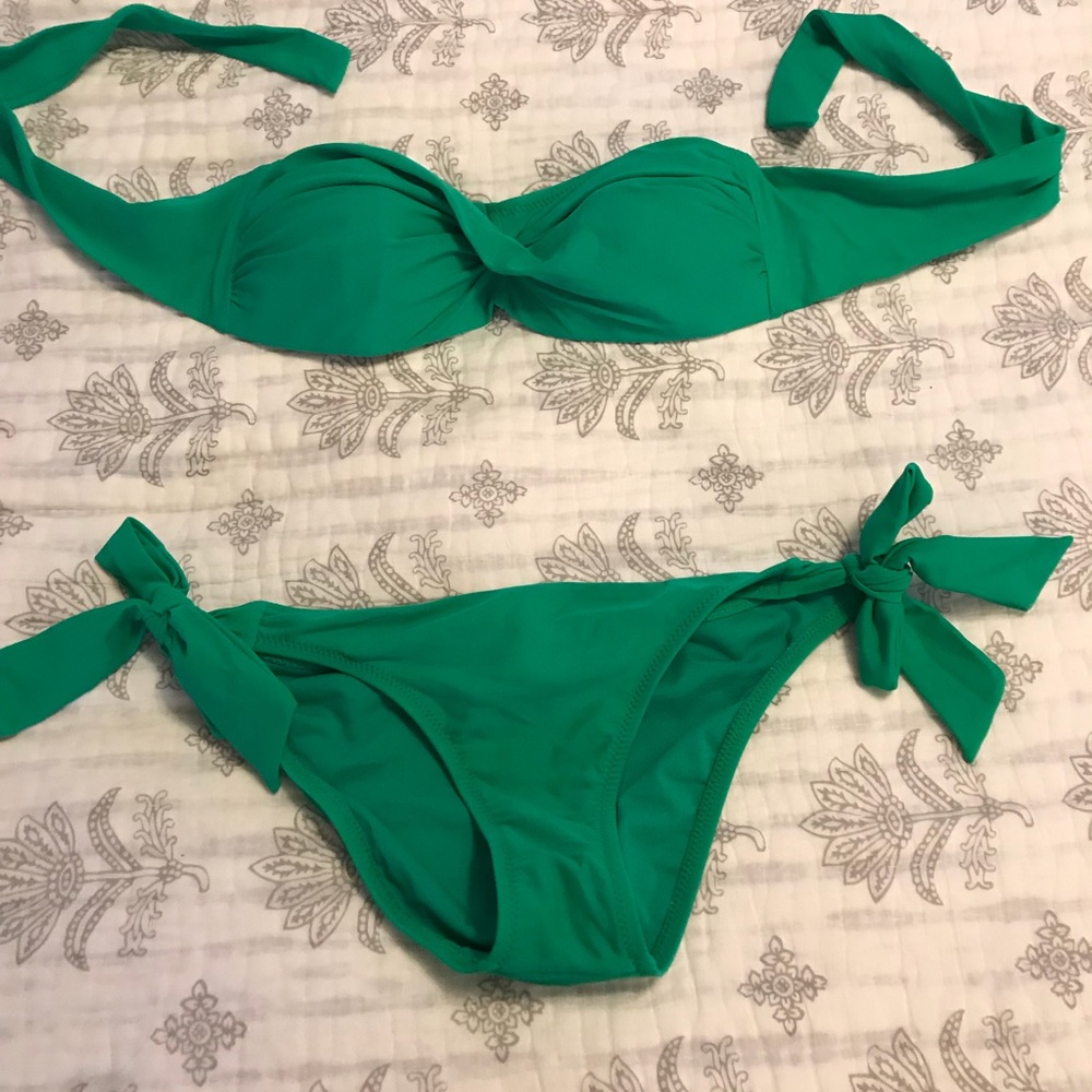 ABS emerald green bathing suit